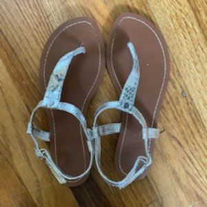 Ralph Lauren Silver Sandals
